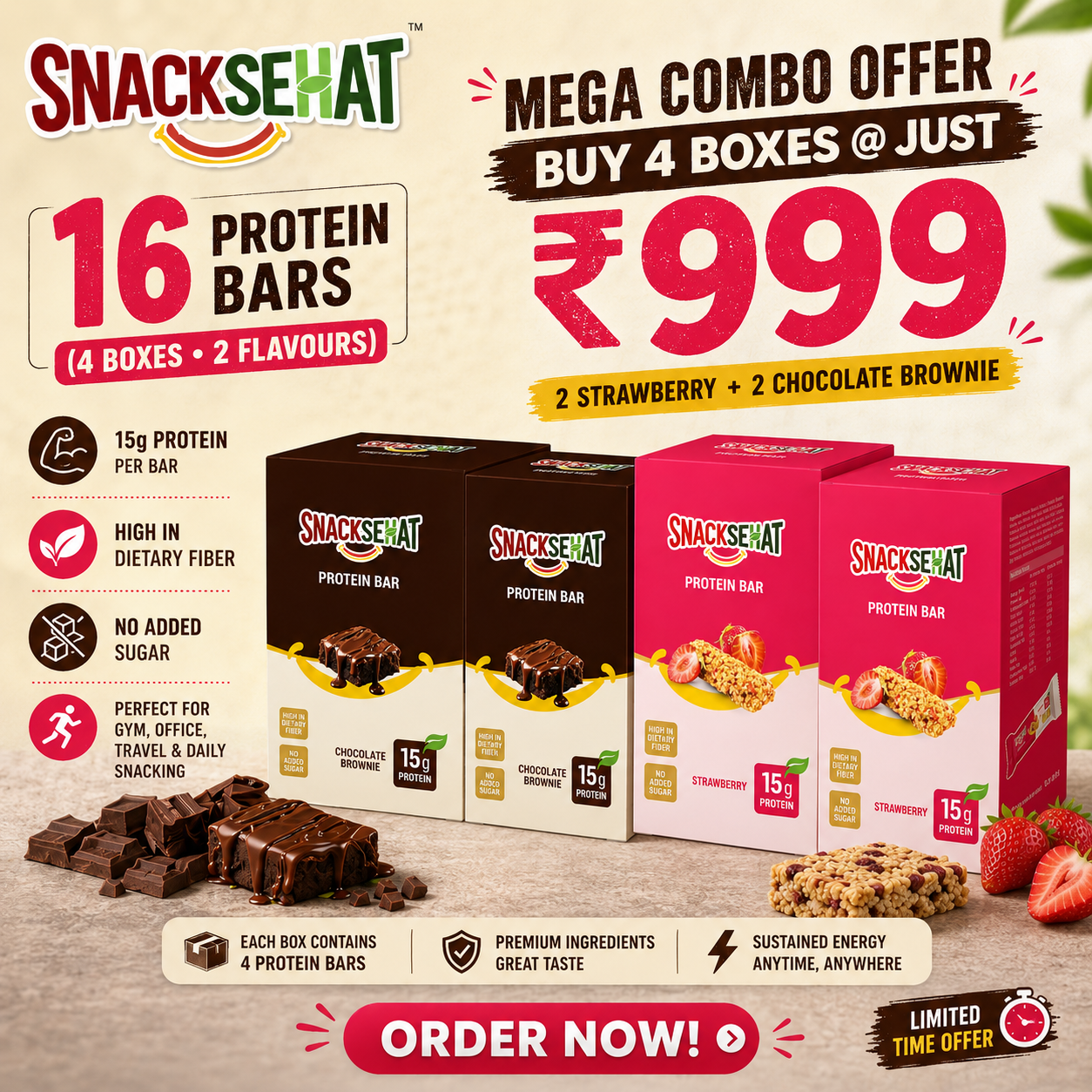 snacksehat mega combo offer | buy 4 boxes @ just ₹999 snacksehat mega combo offer | buy 4 boxes @ just ₹999