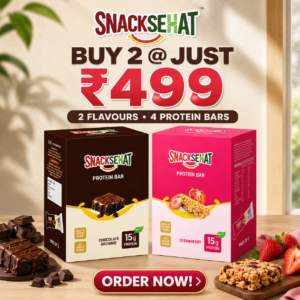 Home snacksehat protein bar combo offer | buy 2 boxes @ just ₹499